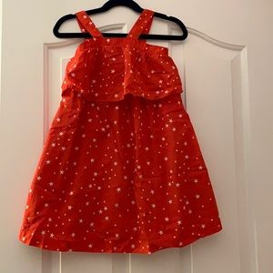 Gap size 5T red and white stars tank dress